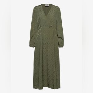 JUST female Clover Robe puff sleeves  Maxi dress